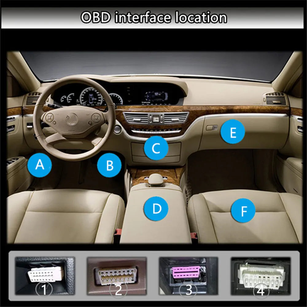 X1 automotive OBD diagnostic instrument with LED display and metal casing