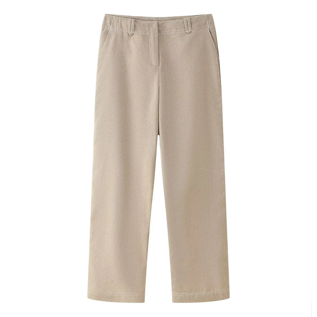 Women's summer suit with 3D herringbone pattern coat and matching trousers