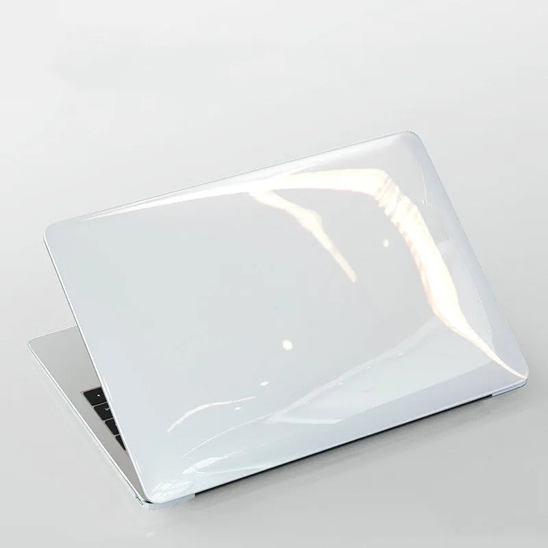PC hard protective shell case for MacBook Pro laptop in transparent and black colour options