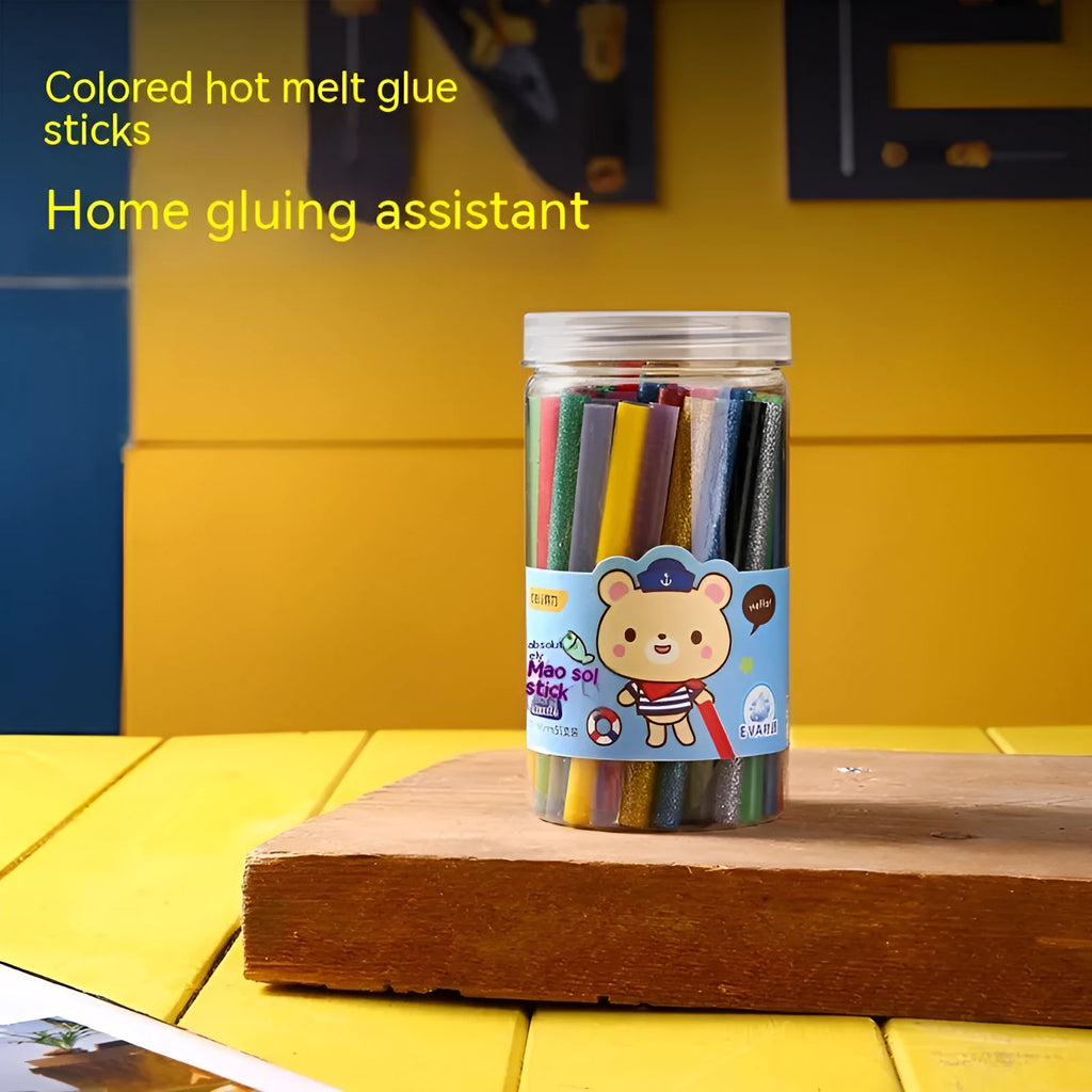 55 transparent hot melt glue sticks 7mm diameter for crafts and DIY