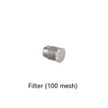 304 stainless steel two-point spray nozzle with 1/4 thread connection and multiple aperture size options