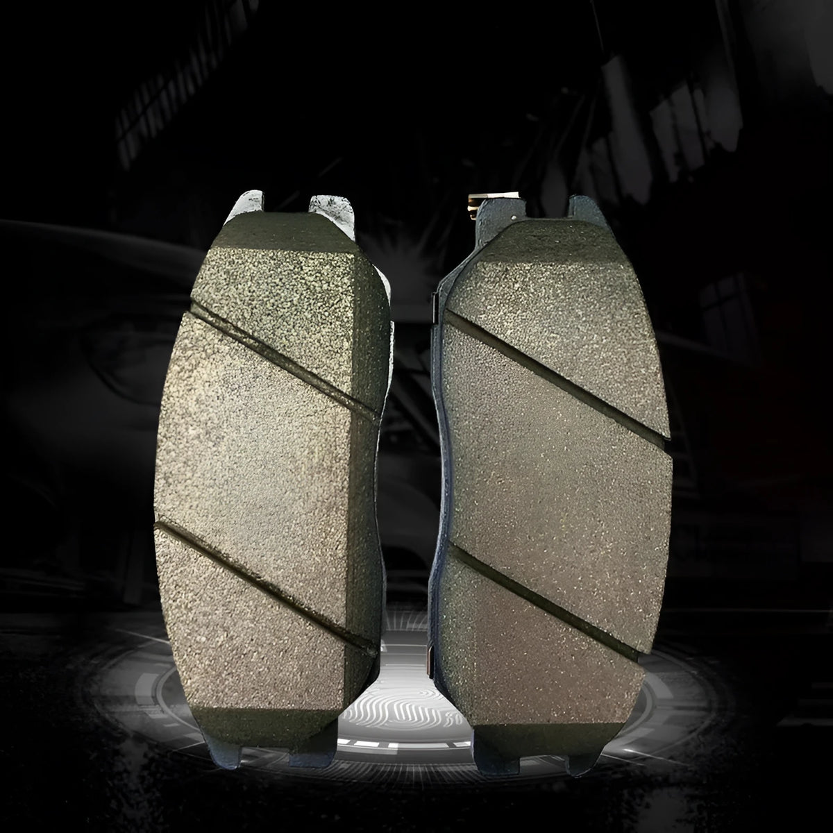 Brake pad set for Aiteng Kyron Rester with part numbers 4813009A10 and 4813008BA0 including metal accessories