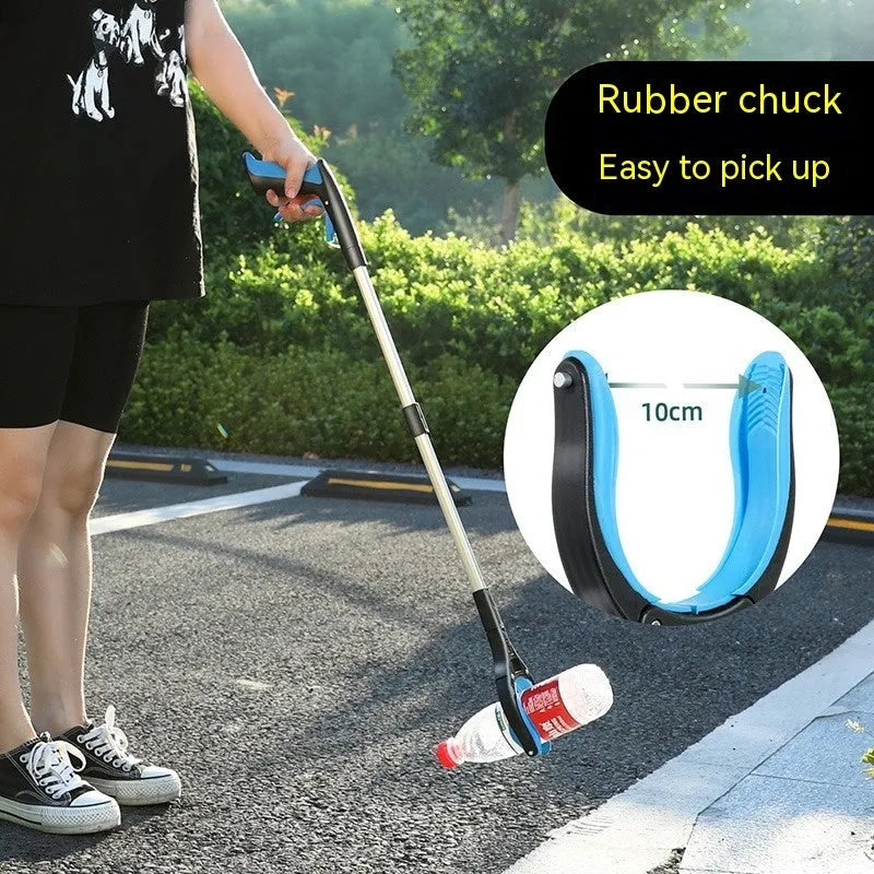 Blue trash folder clip made from plastic and aluminium alloy materials
