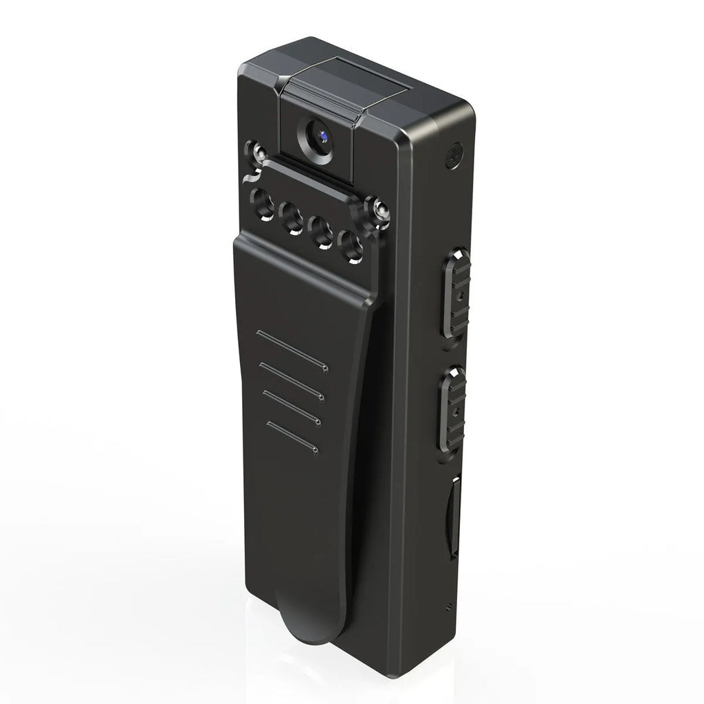 Black 1080p HD DV home camera with night vision on a flat surface.