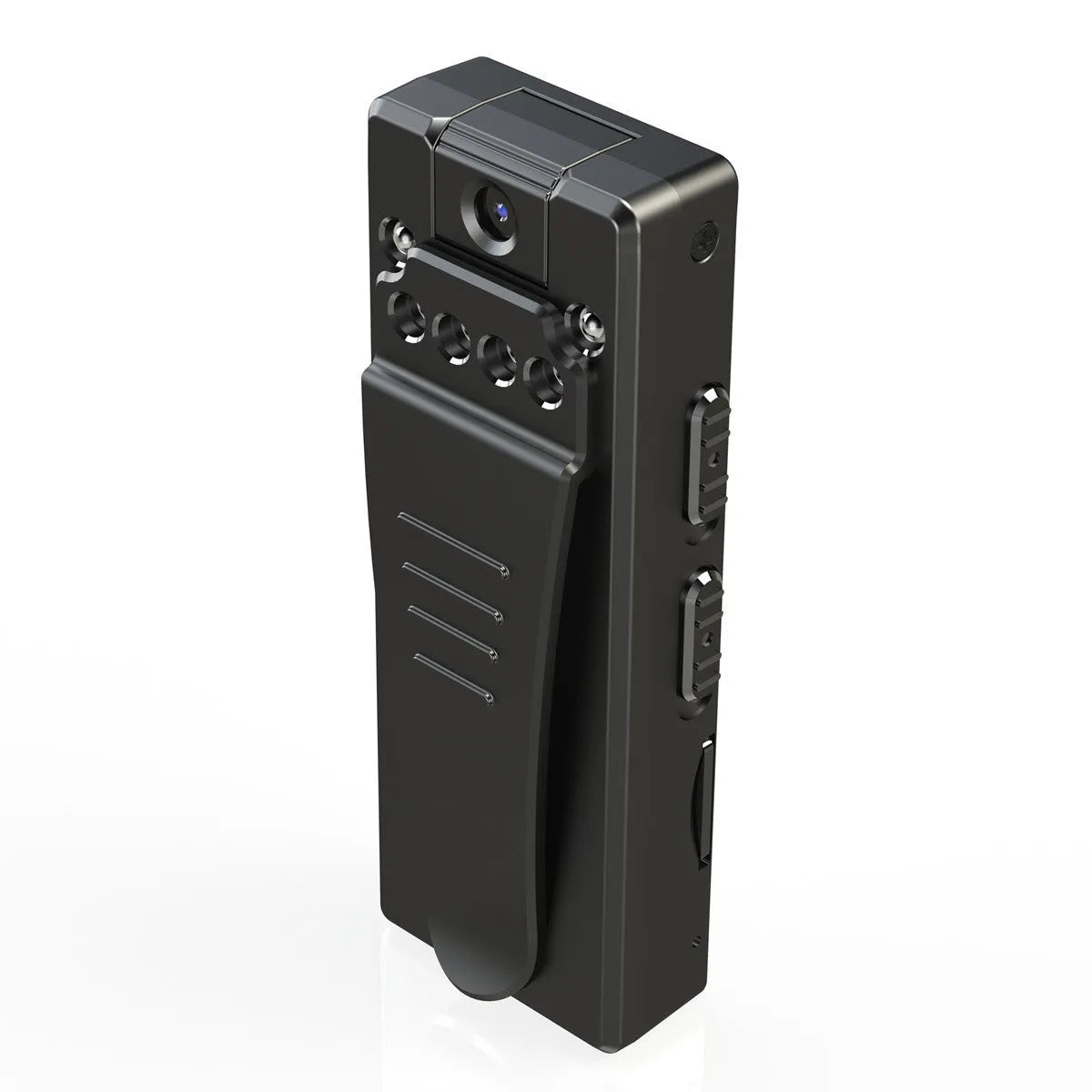 Black 1080p HD DV home camera with night vision on a flat surface.