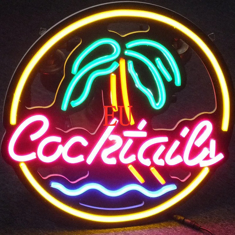 LED coffee neon billboard light for business interior decoration with mixed colours