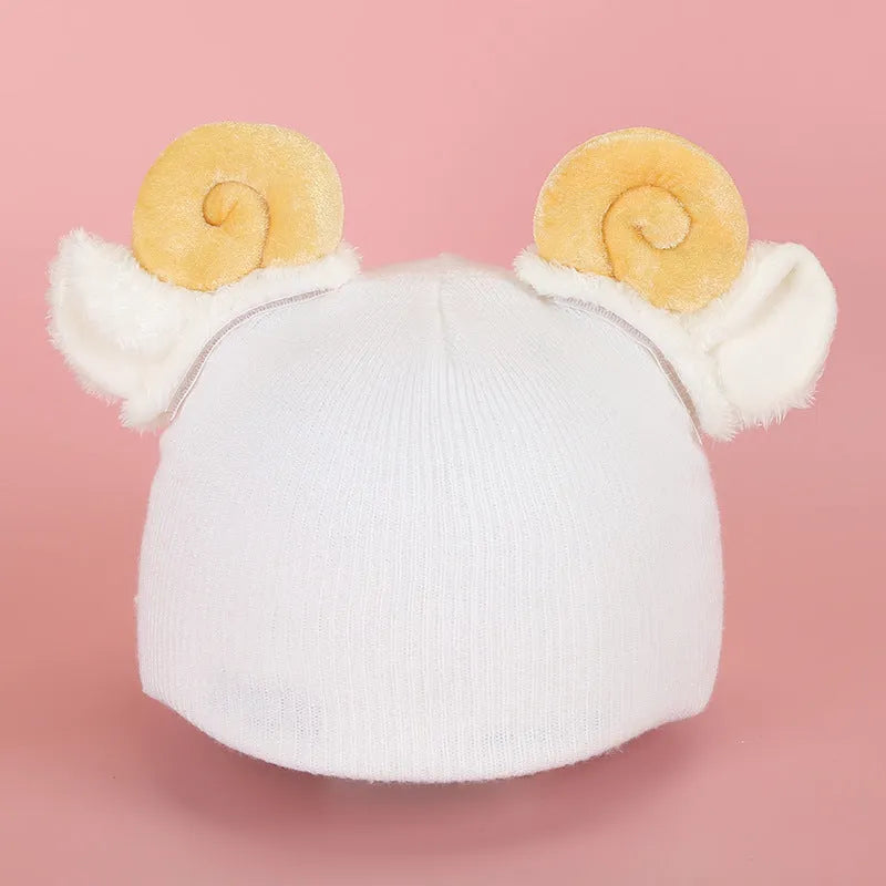 Plush cartoon character decoration for ski helmet customisation in various colours