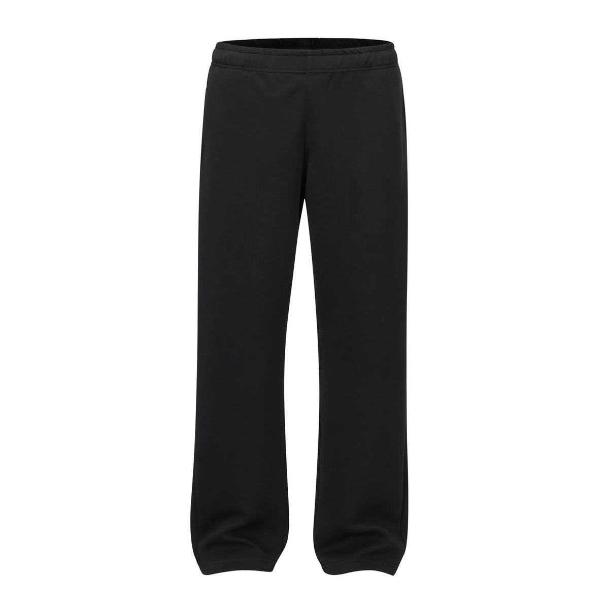 Men's cotton casual trousers in straight loose wide-leg cut showing H803 black colour option