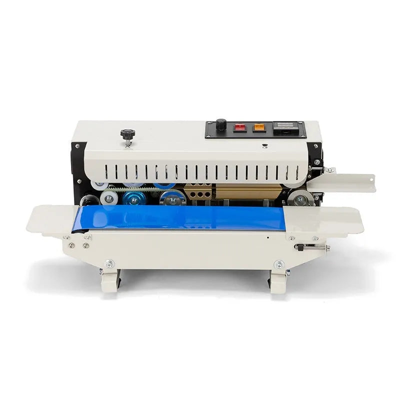 Mini handheld steel seal sealing machine for printing dates on heat-sealed plastic bags.