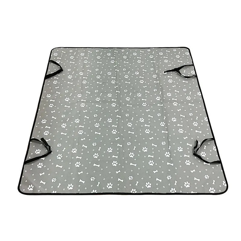 Car pet protection mat for rear seats with water and dirt resistant isolation pad in multiple colour variations