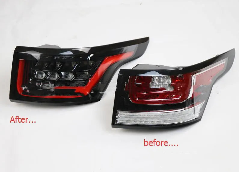 Pair of LED brake light assemblies for car rear bumper replacement, compatible with 2014-2020 models.
