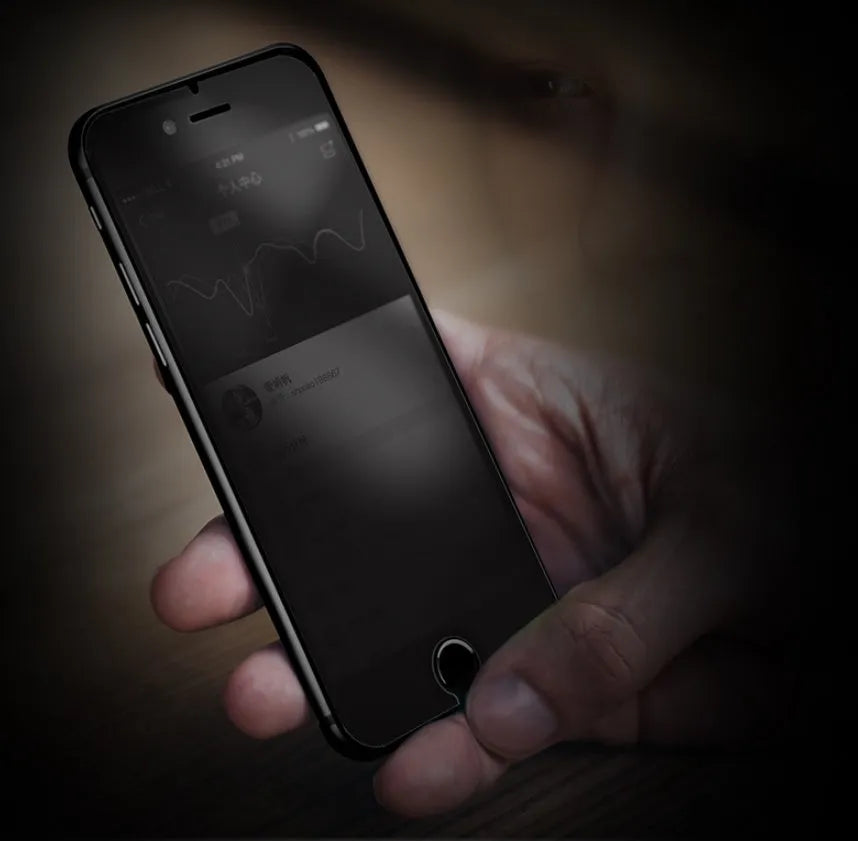 Tempered glass screen protector for iPhone XS Max with anti-spy privacy film