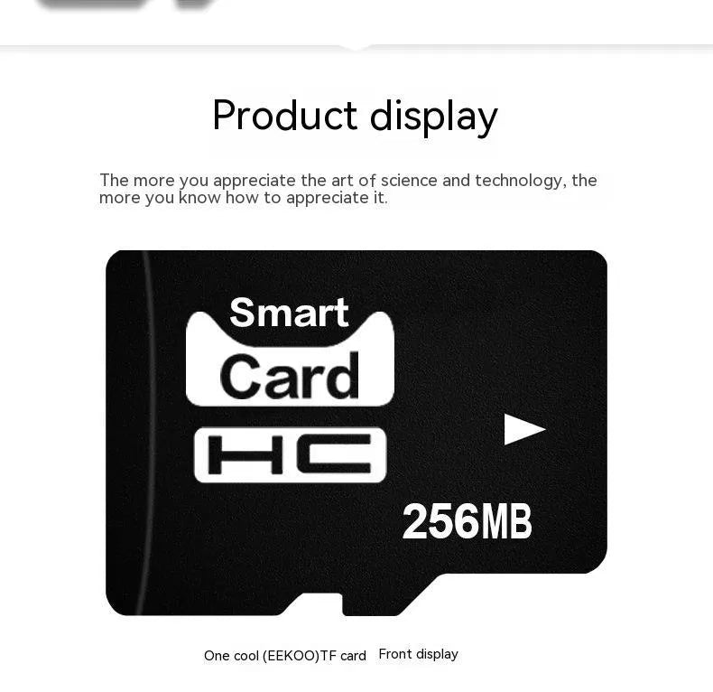 A single 256MB TransFlash (TF) memory card on a white background.