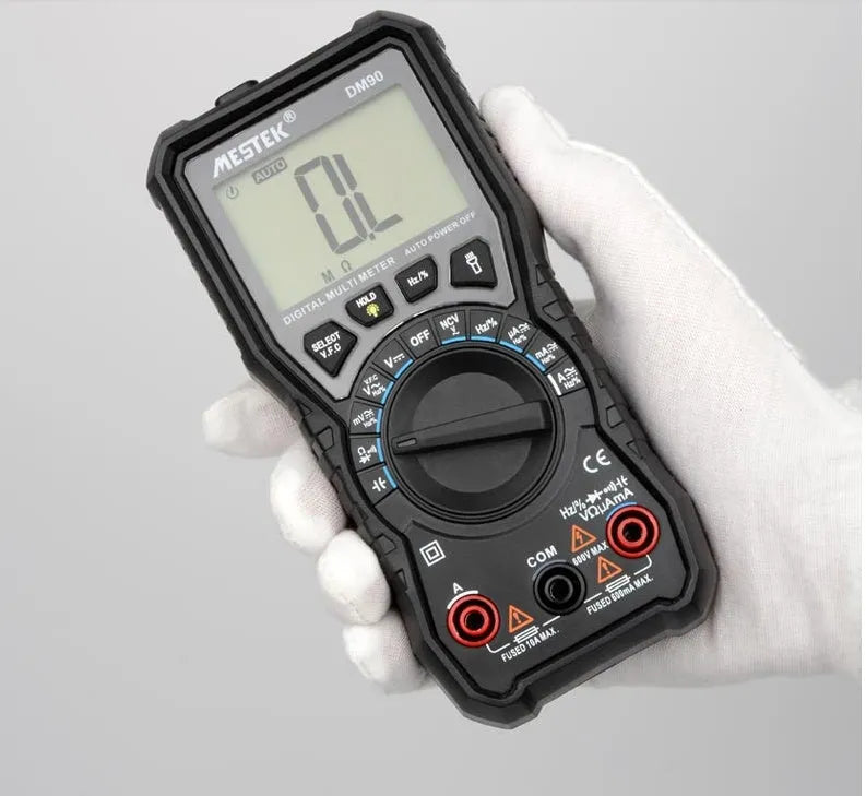 DM90A digital multimeter with automatic ranging and temperature measurement function