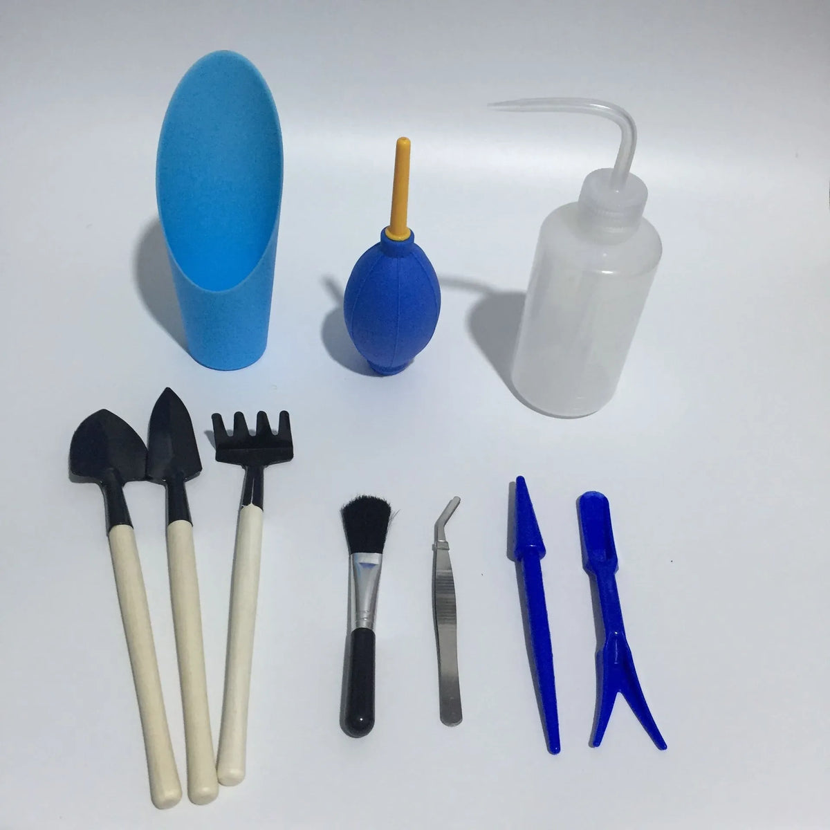 Succulent gardening tool set with watering can, tweezers, mini shovels and soil tools for indoor plants