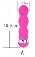 Realistic dildo sex toy for women showing six vibration style options and integrated plastic construction