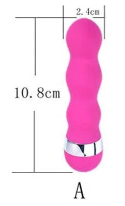 Realistic dildo sex toy for women showing six vibration style options and integrated plastic construction