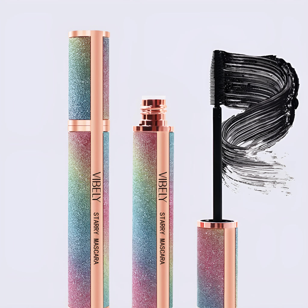 4D waterproof black mascara with long thick curling effect and smudge-resistant formula