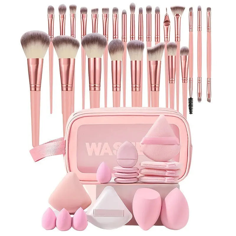 Hydrophilic non-latex beauty sponge set in multiple colours and quantity options for makeup application