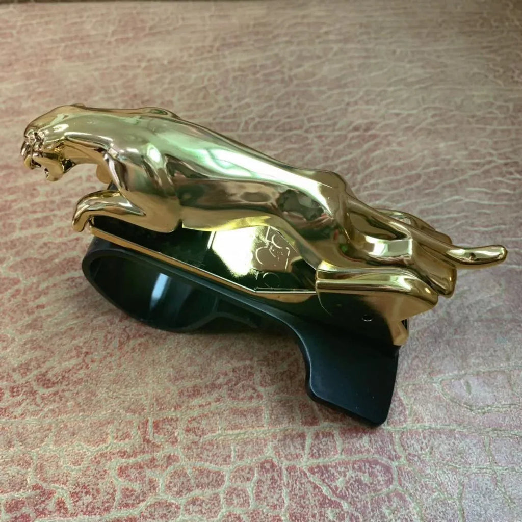 Leopard brand rotatable car mobile phone bracket in black, gold, and silver electroplated finishes