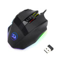 Redragon M801P black wireless gaming mouse with nine programmable buttons