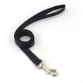 Blue polyester dog lead rope with a hand-holding loop, shown alongside other colour options including black, red, and grey.