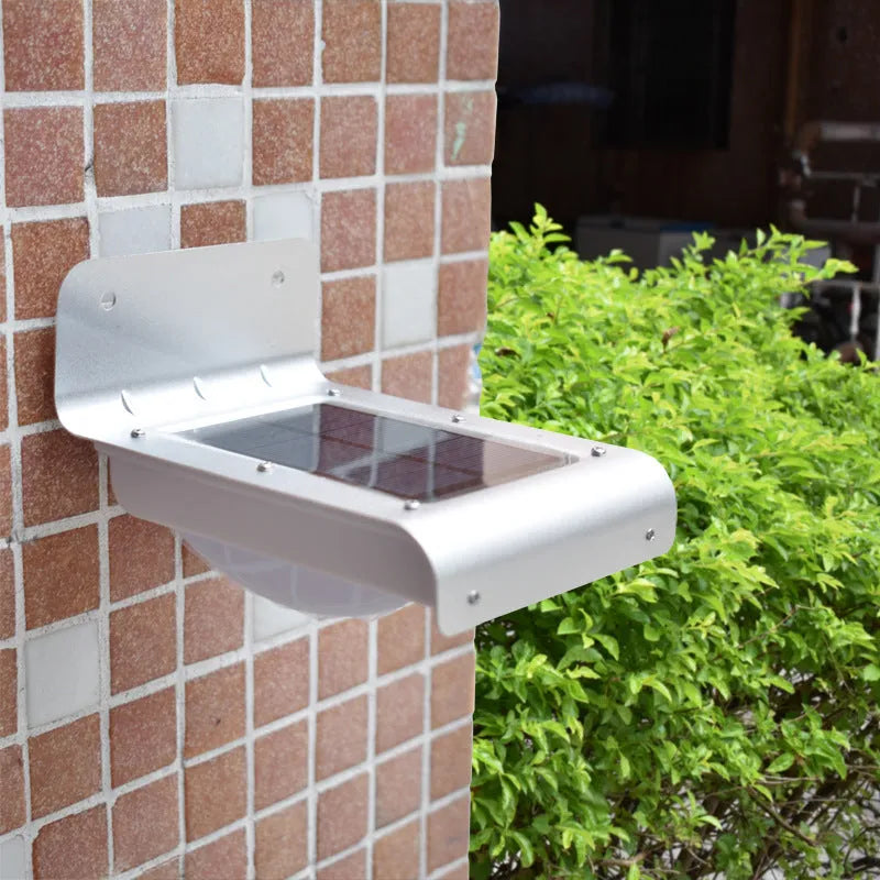 Translucent solar wall light with human body induction, IP65 ABS PC housing, 132x92x77mm