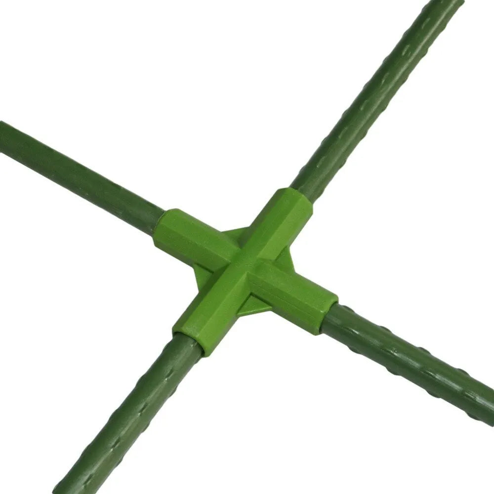 PP plastic 11mm three-way and four-way plant support connector joint for garden stakes