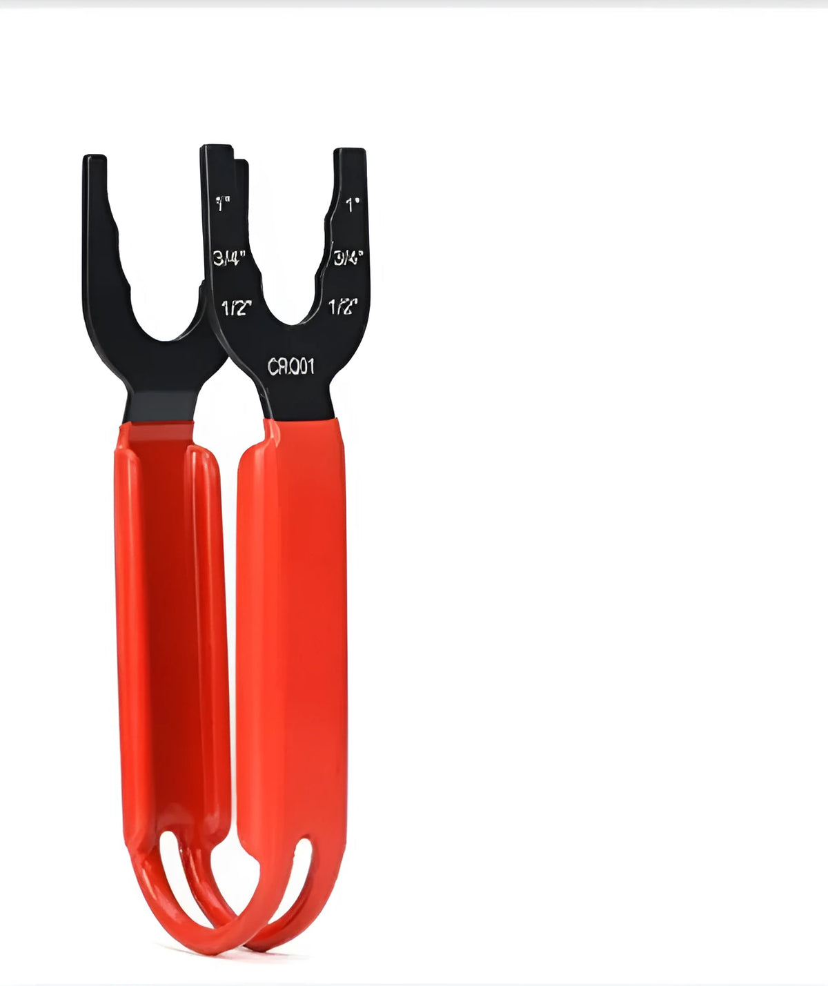 Orange 8-inch forged steel pipe wrench with adjustable head for plumbing and mechanical work