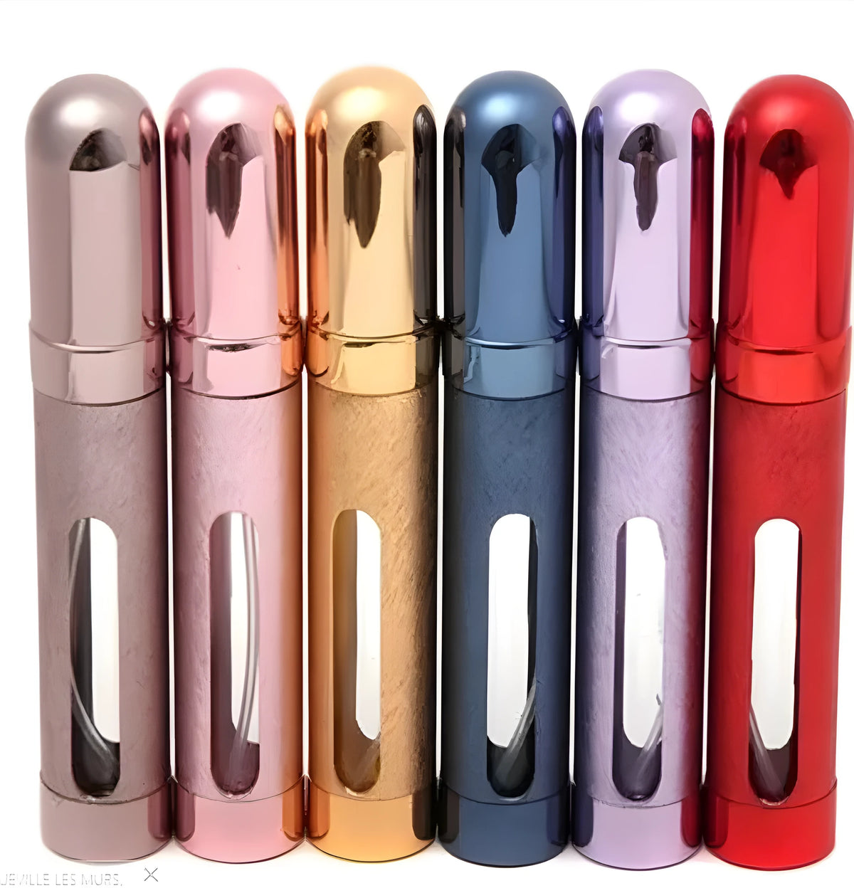 12ml aluminium bullet perfume bottle with glass liner in assorted colours