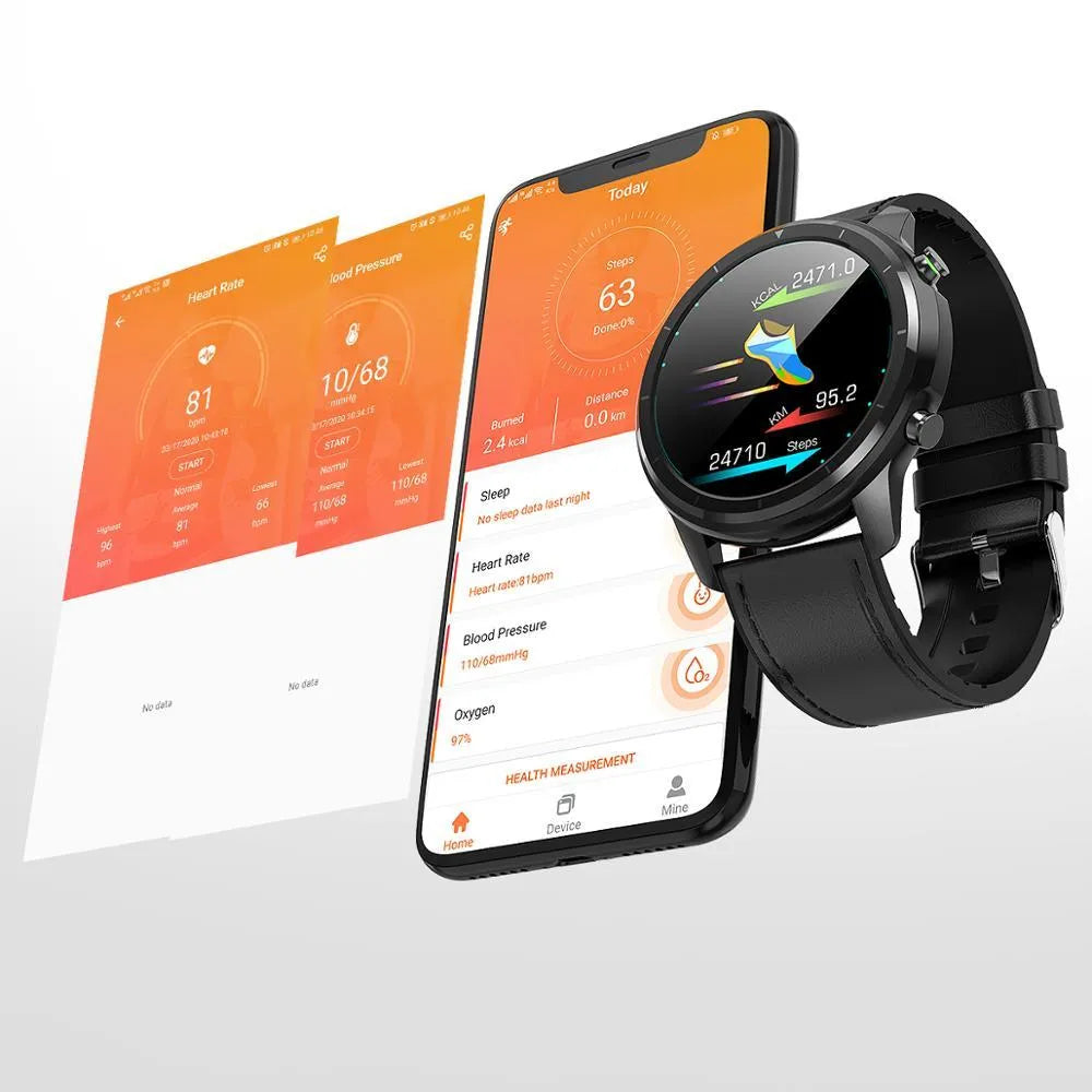 LEMFO LF26 smart bracelet with 1.3-inch screen in black and brown colour options