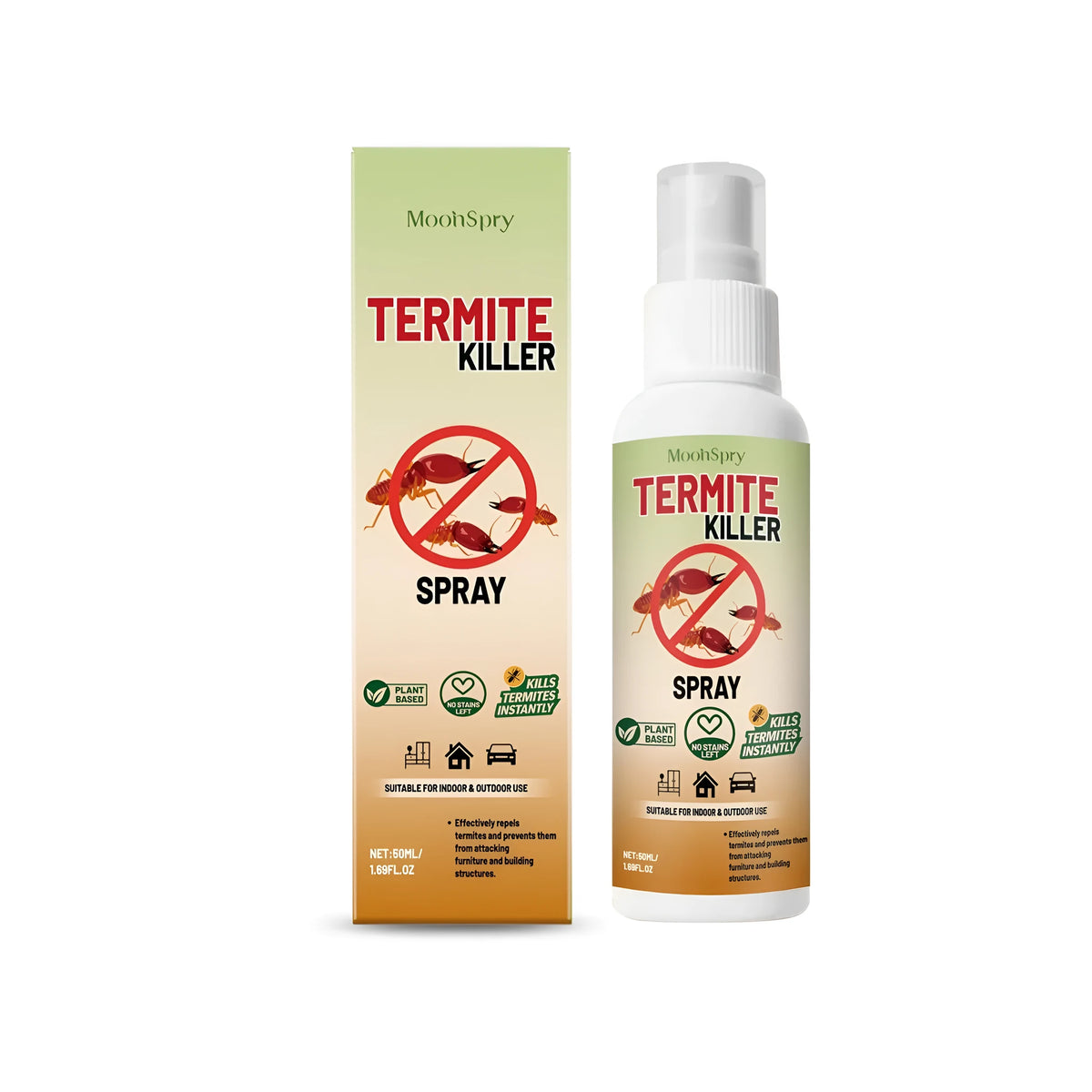 50ml termite killer spray bottle for indoor ant control with liquid insecticide formula