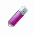 Red software protection USB dongle with metal housing showing dimensions of 50mm length