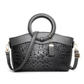 Ladies casual handbag in high quality fabric with zipper compartments and shoulder strap, 31cm width available in multiple colours