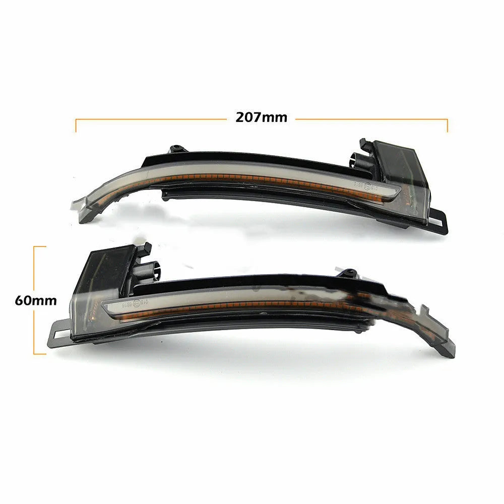 Dynamic LED mirror turn signal blinker for Audi B8 and B8.5 models in blackening finish.