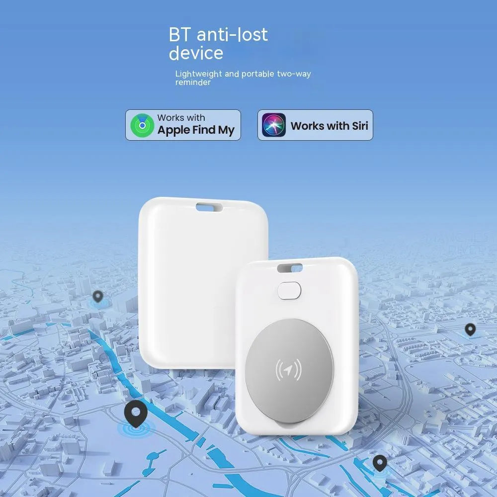 White ABS plastic pet tracking device for Apple iOS with portable design