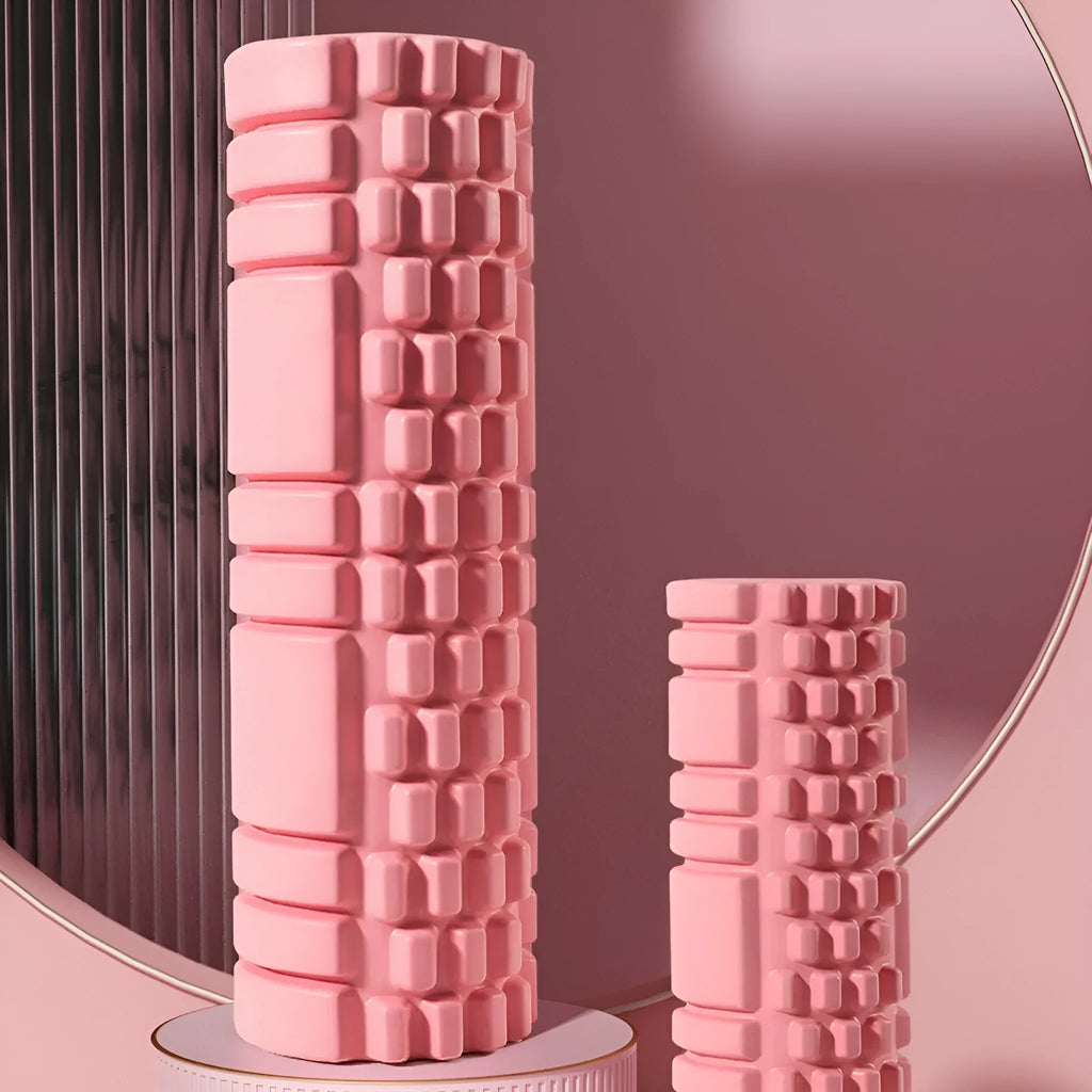 EVA foam roller for fitness and yoga available in multiple sizes and colours