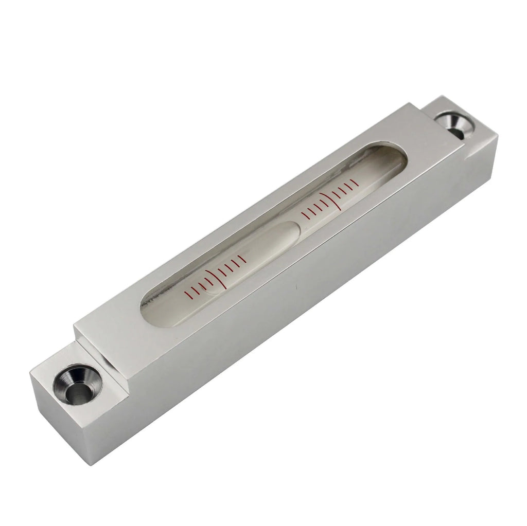132mm metal spirit level with glass vial for machine tool measurement