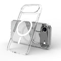 Transparent magnetic phone case for iPhone 17 AIR showing TPU composite construction