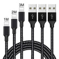 Braided fast charging Micro USB cable for Android phones in three length options