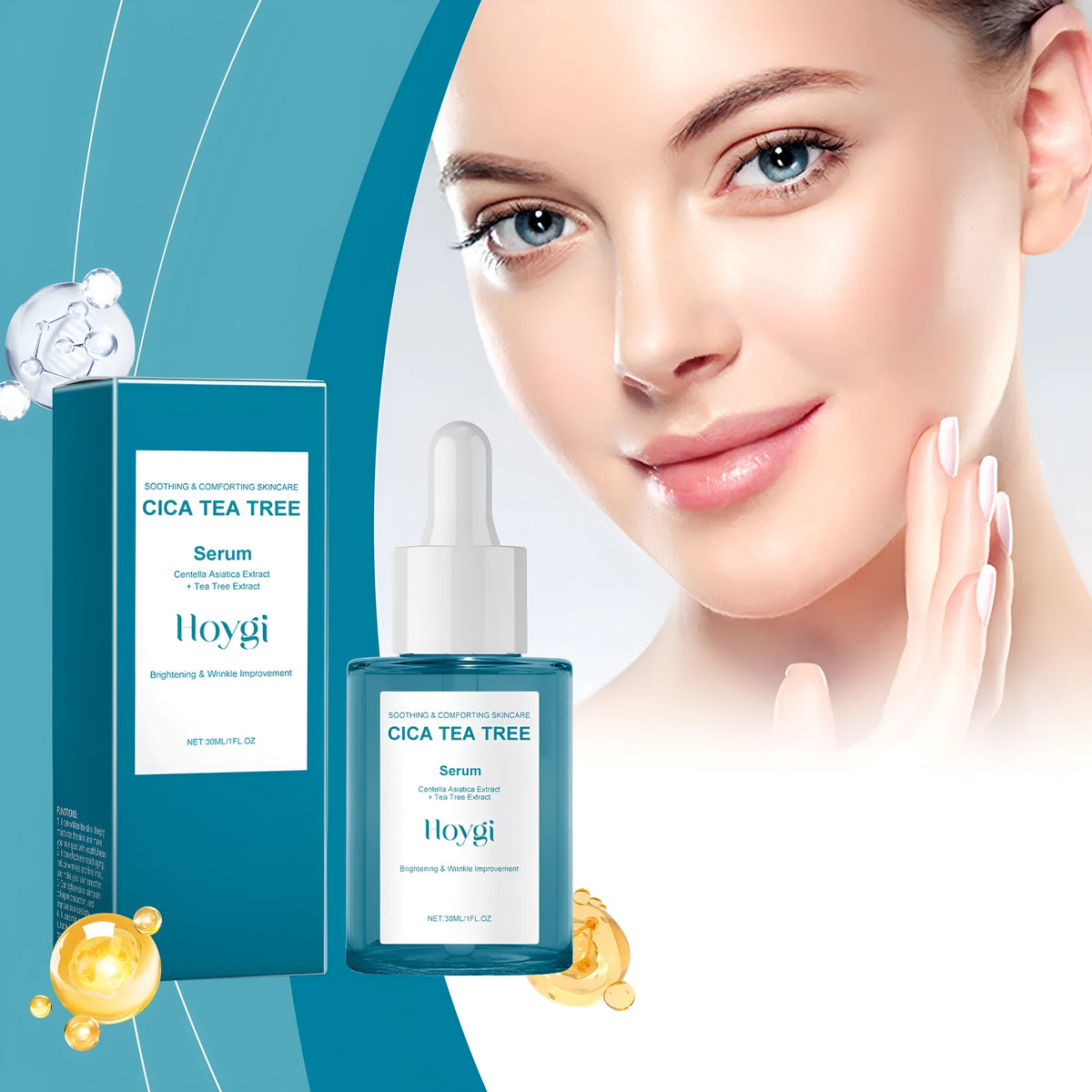 30ml Centella Asiatica Firming Care Solution serum bottle for facial hydration and moisturising