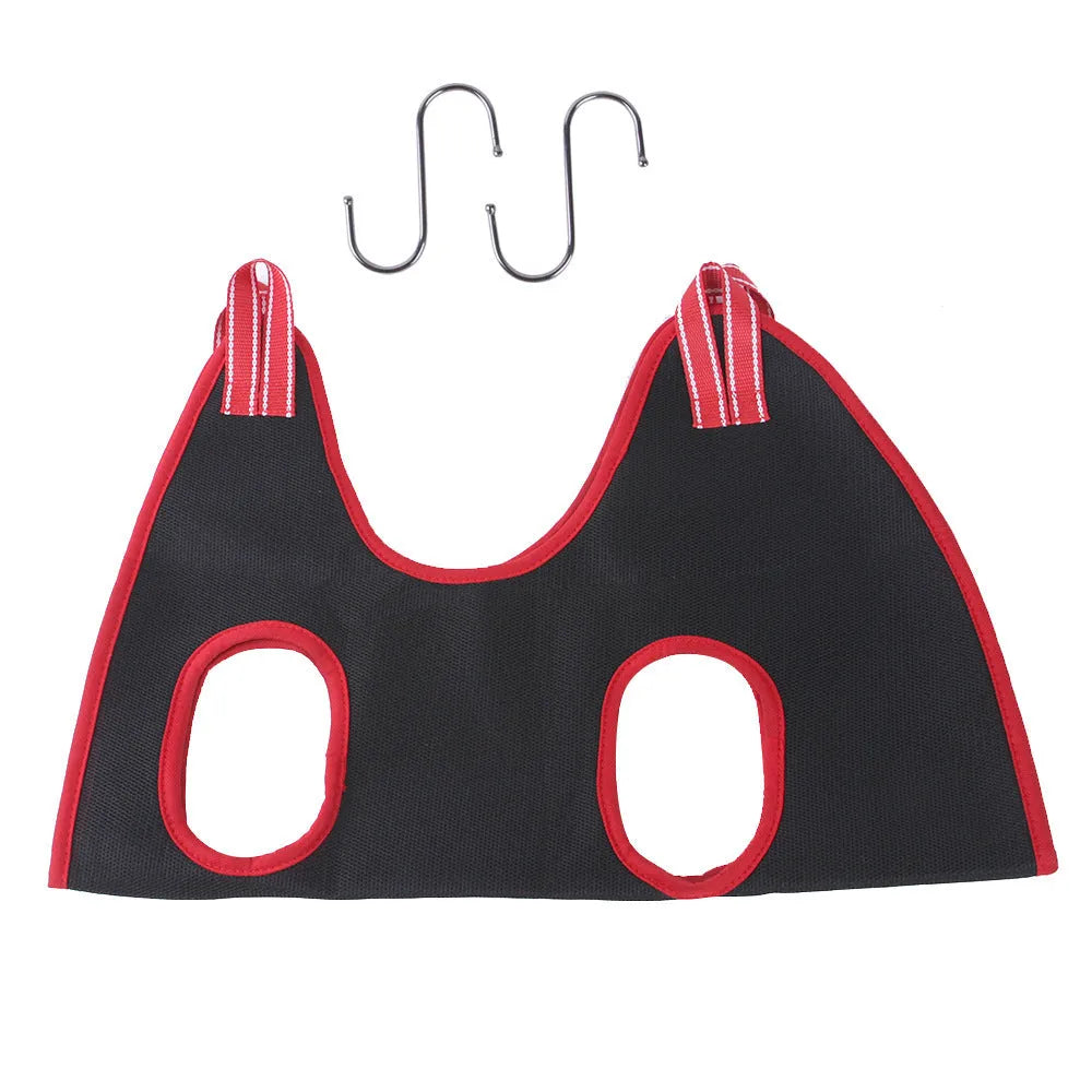 Pet grooming restraint hammock bag for nail trimming in four size options