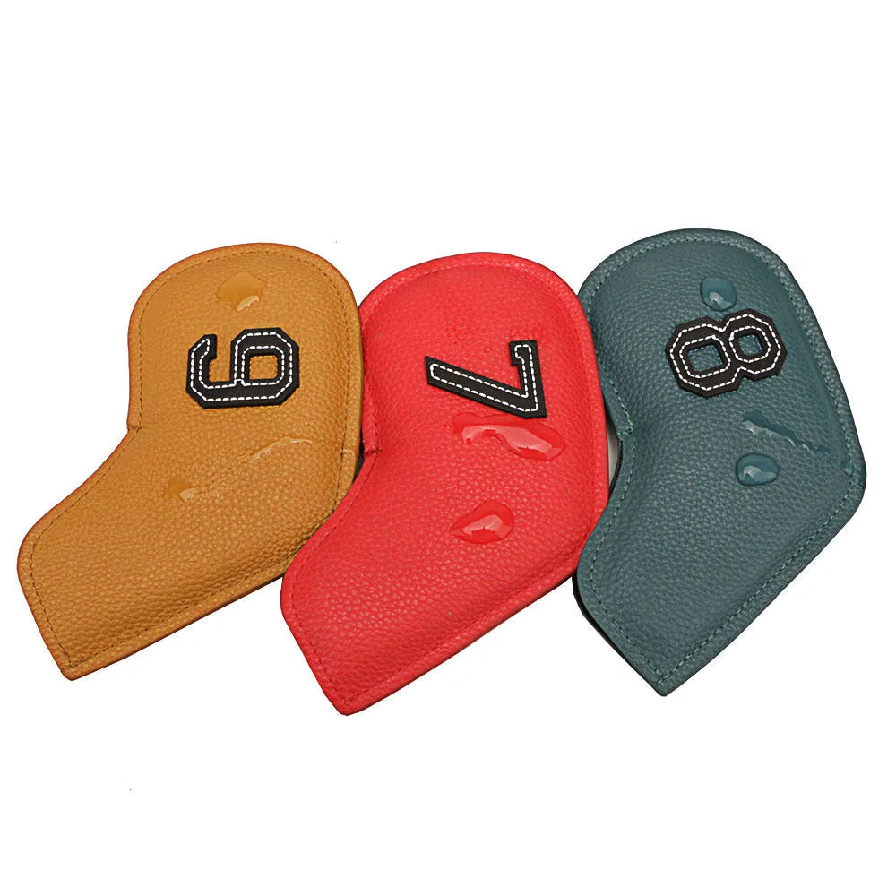 10 digital printed golf club head covers set in various colours for sports protection