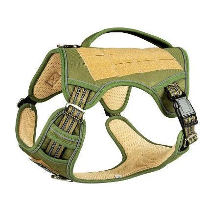 Tactical chest strap for search and rescue working dogs in Oxford cloth with camouflage colour options