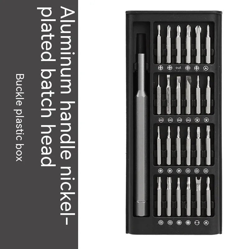 24 in 1 magnetic screwdriver repair kit with chrome vanadium steel shafts and aluminium/plastic handles
