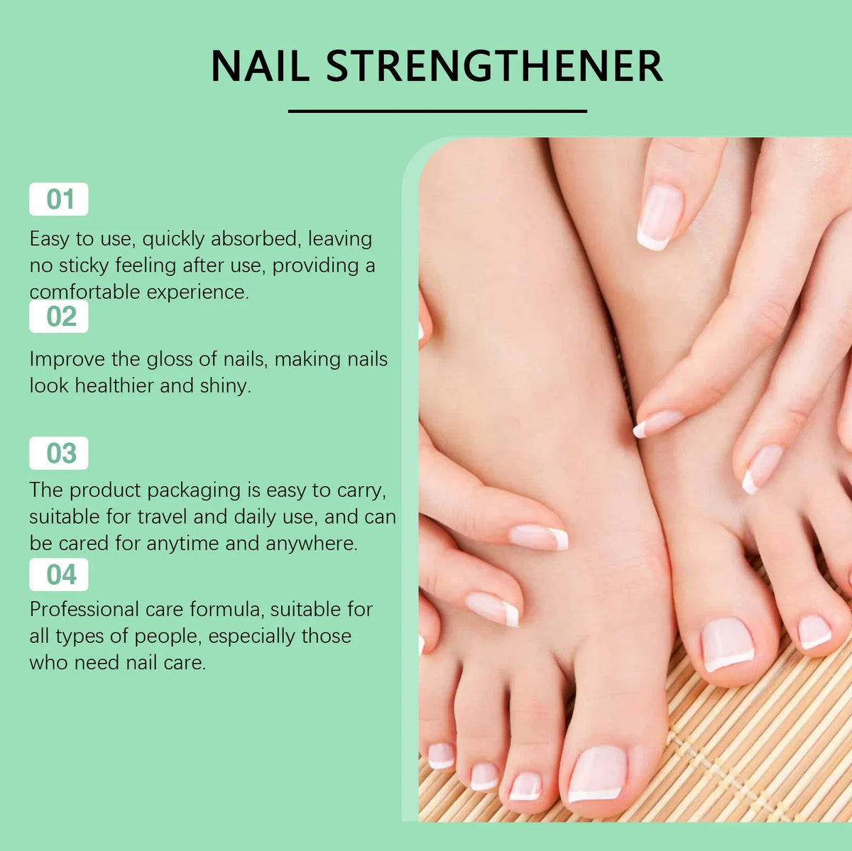 30ml bottle of nursing solution for nail care and gentle daily cleaning treatment