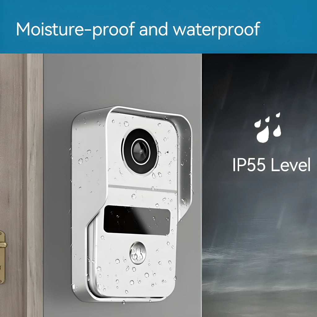 10-inch wireless video intercom doorbell system with 1080P camera and colour display