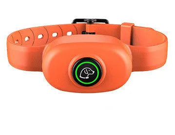Waterproof rechargeable dog training collar with remote control available in black and orange colours