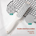 Stainless steel foot grinder with double-sided sandpaper-style gear for callus removal