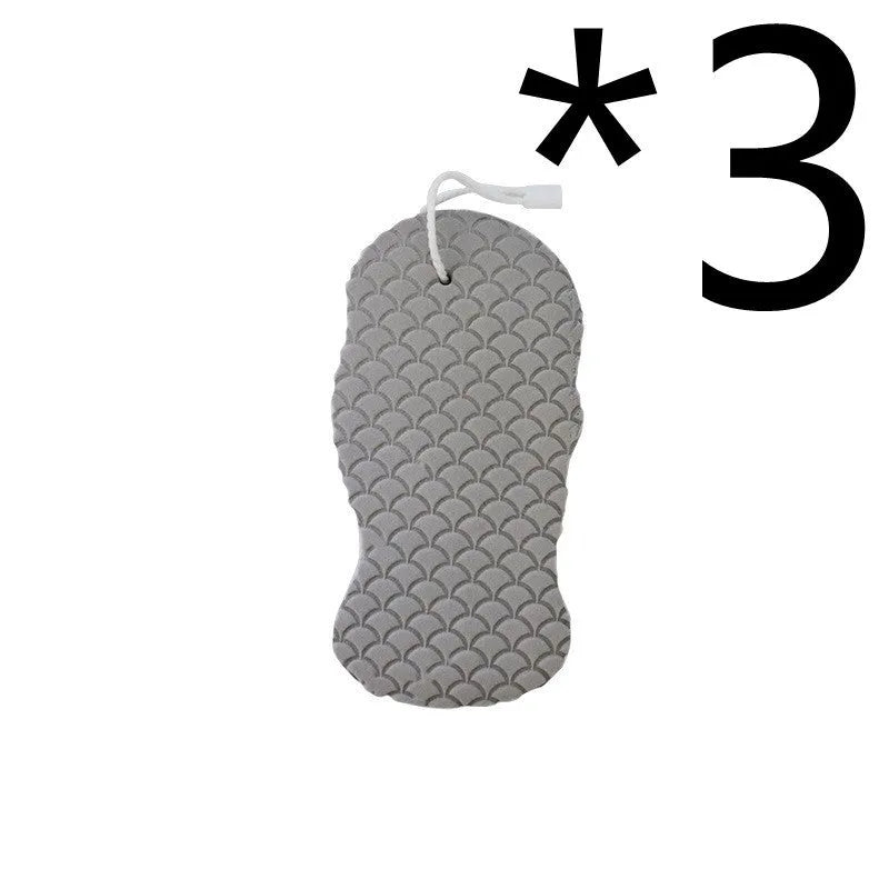 White 3D bath sponge with fish scale pattern for gentle body exfoliation